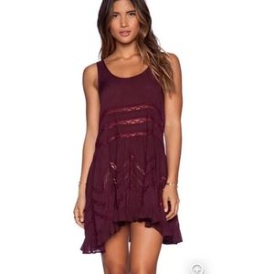 Free People Voile and Lace Trapeze Slip
